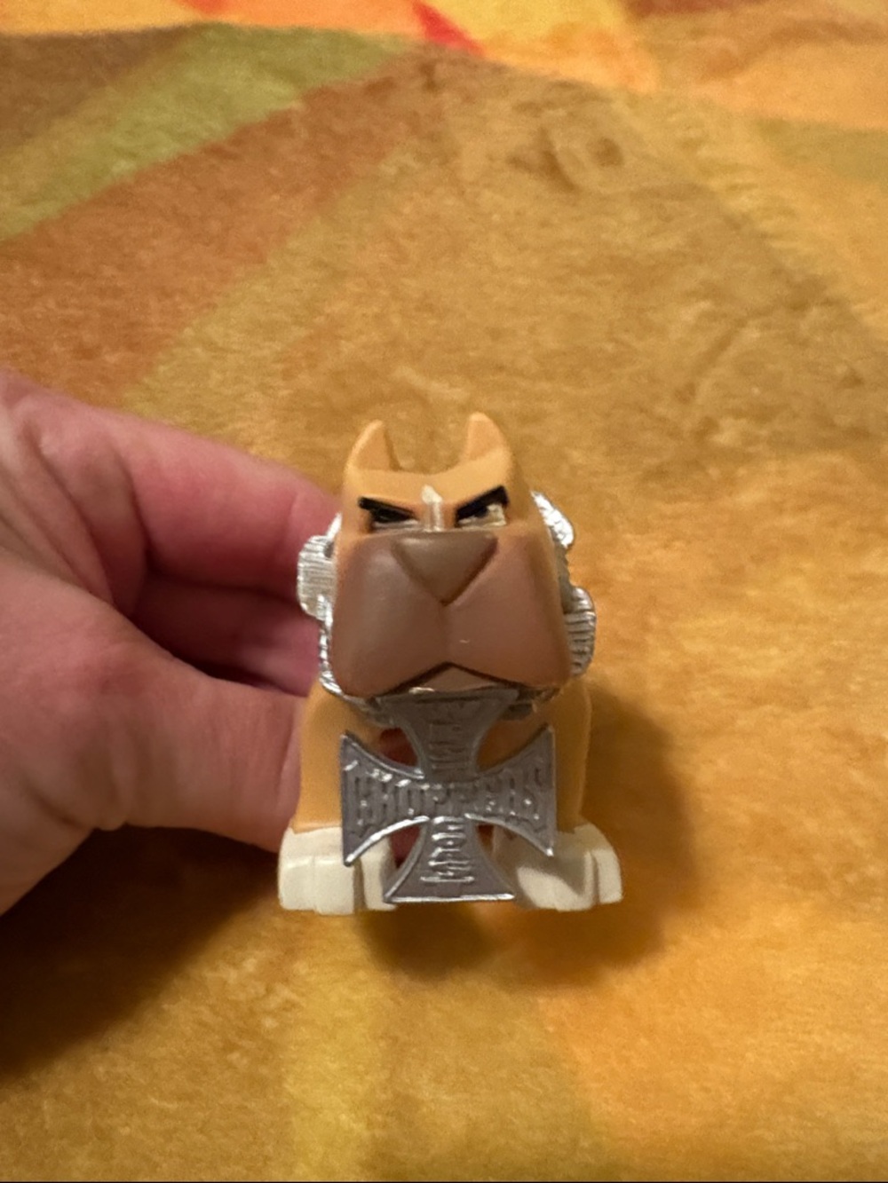 West Coast Choppers PVC Pittbull  Toy in Tan and Brown